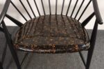 Pair of Swedish Modern Ebonized Beechwood Sunfeather Arm Chairs by Sonna Rosen - Image 23