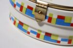German Art Deco Ceramic and Brass Biscuit Tin with Geometric Motif - Image 12