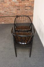 Vintage Pair Swedish Ebonized Beechwood Sunfeather Lounge Chairs by Sonna Rosen - Image 12