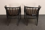 Vintage Pair Swedish Ebonized Beechwood Sunfeather Lounge Chairs by Sonna Rosen - Image 15
