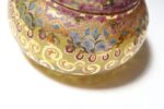 Vintage Bohemian Czechoslovakian Glass Powder or Trinket Jar with Crystal Finial - Image 16