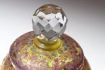 Vintage Bohemian Czechoslovakian Glass Powder or Trinket Jar with Crystal Finial - Image 12