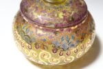 Vintage Bohemian Czechoslovakian Glass Powder or Trinket Jar with Crystal Finial - Image 17