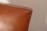 Pair of French Art Deco Leather Angled Back Club Chairs with Nailhead Decoration - Image 25