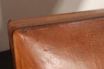 Pair of French Art Deco Leather Angled Back Club Chairs with Nailhead Decoration - Image 29