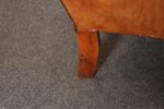 Pair of French Art Deco Leather Angled Back Club Chairs with Nailhead Decoration - Image 43
