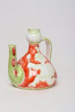 Vintage Italian Hand Painted Ceramic Figural Pitcher Vase by Giovanni de Simone - Image 2