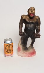 Vintage 1920s Carved and Painted Chalkware King Kong Sculpture - Image 5