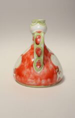 Vintage Italian Hand Painted Ceramic Figural Pitcher Vase by Giovanni de Simone - Image 4
