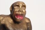 Vintage 1920s Carved and Painted Chalkware King Kong Sculpture - Image 7