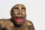 Vintage 1920s Carved and Painted Chalkware King Kong Sculpture - Image 8