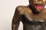Vintage 1920s Carved and Painted Chalkware King Kong Sculpture - Image 11