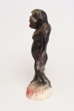 Vintage 1920s Carved and Painted Chalkware King Kong Sculpture - Image 2