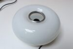 Pair of Vintage Italian Murano Glass and Chrome Guscio Table Lamps by Lamperti - Image 9