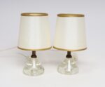 Pair of Diminutive Vintage Italian Blown Art Glass Boudoir Bedside Table Lamps - Image 3