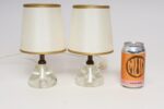 Pair of Diminutive Vintage Italian Blown Art Glass Boudoir Bedside Table Lamps - Image 8