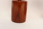 Pair of Danish Modern Diminutive Sculptural Teak and Brass Table Lamps - Image 17