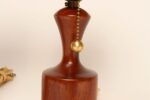 Pair of Danish Modern Diminutive Sculptural Teak and Brass Table Lamps - Image 14