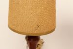 Pair of Danish Modern Diminutive Sculptural Teak and Brass Table Lamps - Image 20
