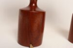 Pair of Danish Modern Diminutive Sculptural Teak and Brass Table Lamps - Image 18