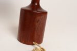 Pair of Danish Modern Diminutive Sculptural Teak and Brass Table Lamps - Image 19