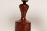 Pair of Danish Modern Diminutive Sculptural Teak and Brass Table Lamps - Image 12
