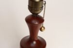 Pair of Danish Modern Diminutive Sculptural Teak and Brass Table Lamps - Image 10