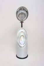 Vintage Italian Chrome and Glass Collapsible Table Lamp by Oscar Torlasco - Image 2