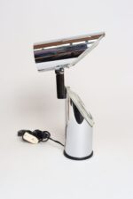 Vintage Italian Chrome and Glass Collapsible Table Lamp by Oscar Torlasco - Image 14