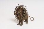 Vintage Brutalist Embossed Brass and Steel Lion Sculpture by Pal Kepenyes - Image 3
