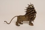 Vintage Brutalist Embossed Brass and Steel Lion Sculpture by Pal Kepenyes - Image 6