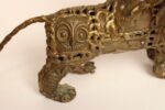 Vintage Brutalist Embossed Brass and Steel Lion Sculpture by Pal Kepenyes - Image 17
