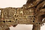Vintage Brutalist Embossed Brass and Steel Lion Sculpture by Pal Kepenyes - Image 14