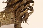 Vintage Brutalist Embossed Brass and Steel Lion Sculpture by Pal Kepenyes - Image 13
