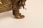 Vintage Brutalist Embossed Brass and Steel Lion Sculpture by Pal Kepenyes - Image 16