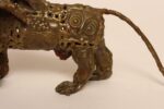 Vintage Brutalist Embossed Brass and Steel Lion Sculpture by Pal Kepenyes - Image 15