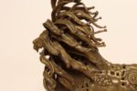 Vintage Brutalist Embossed Brass and Steel Lion Sculpture by Pal Kepenyes - Image 12
