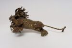 Vintage Brutalist Embossed Brass and Steel Lion Sculpture by Pal Kepenyes - Image 7