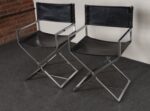 Pair of Vintage Chrome and Naugahyde Director's Chairs by Robert Kjer Jakobsen - Image 10