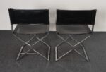 Pair of Vintage Chrome and Naugahyde Director's Chairs by Robert Kjer Jakobsen - Image 5