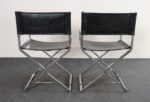 Pair of Vintage Chrome and Naugahyde Director's Chairs by Robert Kjer Jakobsen - Image 6