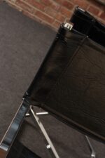 Pair of Vintage Chrome and Naugahyde Director's Chairs by Robert Kjer Jakobsen - Image 25