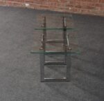 Mid Century American Modern Side / End Tables in Chrome with Square Glass Tops - Image 11