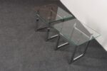 Mid Century American Modern Side / End Tables in Chrome with Square Glass Tops - Image 13
