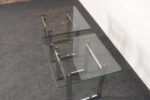 Mid Century American Modern Side / End Tables in Chrome with Square Glass Tops - Image 17