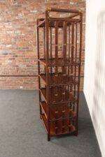 Vintage French Stained Bamboo and Rattan Six Tier Open Etagere / Bookshelf - Image 8