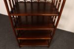 Vintage French Stained Bamboo and Rattan Six Tier Open Etagere / Bookshelf - Image 12