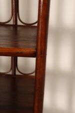 Vintage French Stained Bamboo and Rattan Six Tier Open Etagere / Bookshelf - Image 19