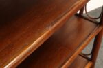 Vintage French Stained Bamboo and Rattan Six Tier Open Etagere / Bookshelf - Image 24