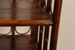 Vintage French Stained Bamboo and Rattan Six Tier Open Etagere / Bookshelf - Image 21